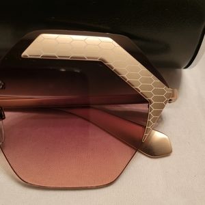 BVLGARI Ladies Pink Honeycomb Pattern